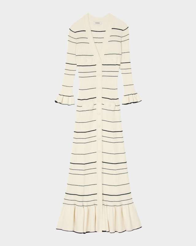 Sophia Striped Knit Maxi Dress